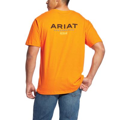 Ariat Rebar Cotton Strong Turuncu Tişört Erkek (19671-720)